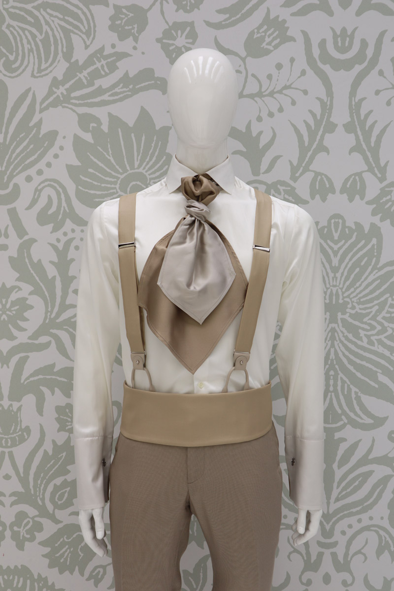 Cintura in tessuto da sposo MICHELANGELO - immagine 2