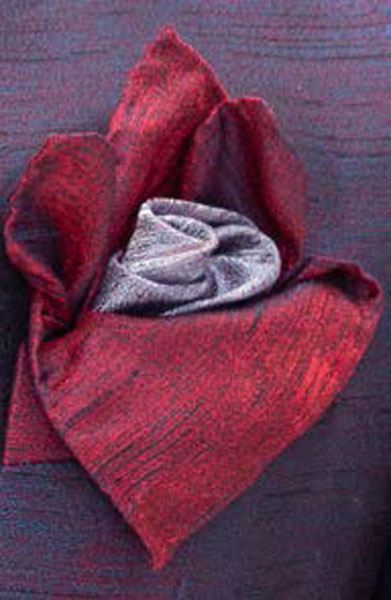 Doppio fazzoletto da uomo VIRGINIA WOOLF - immagine 2