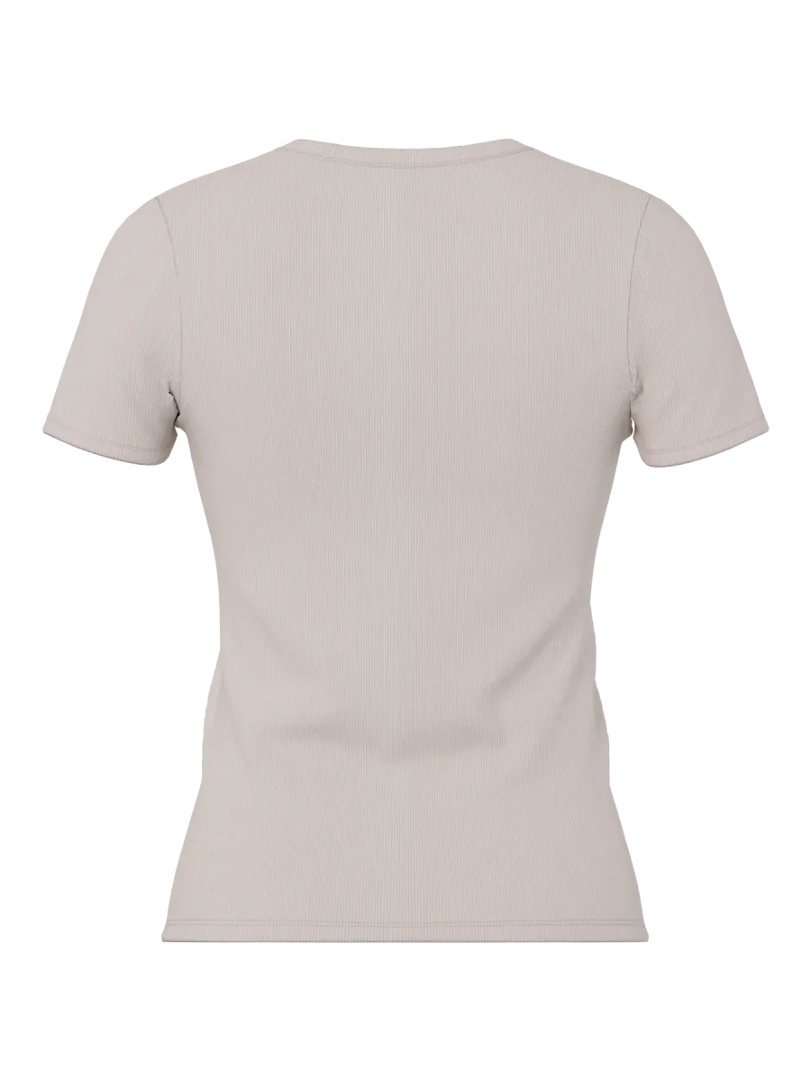 T-SHIRT A COSTINE - PIECES - immagine 3