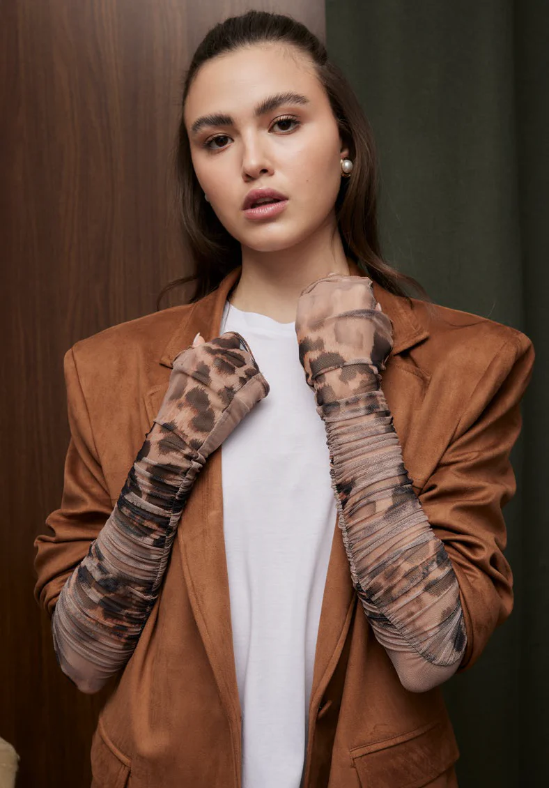 MANICOTTI IN TULLE MACULATI - KOSTUMN1 - immagine 2