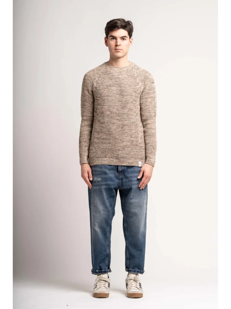 MAGLIA MELANGE COLLO INGLESE - BL.11 - immagine 5