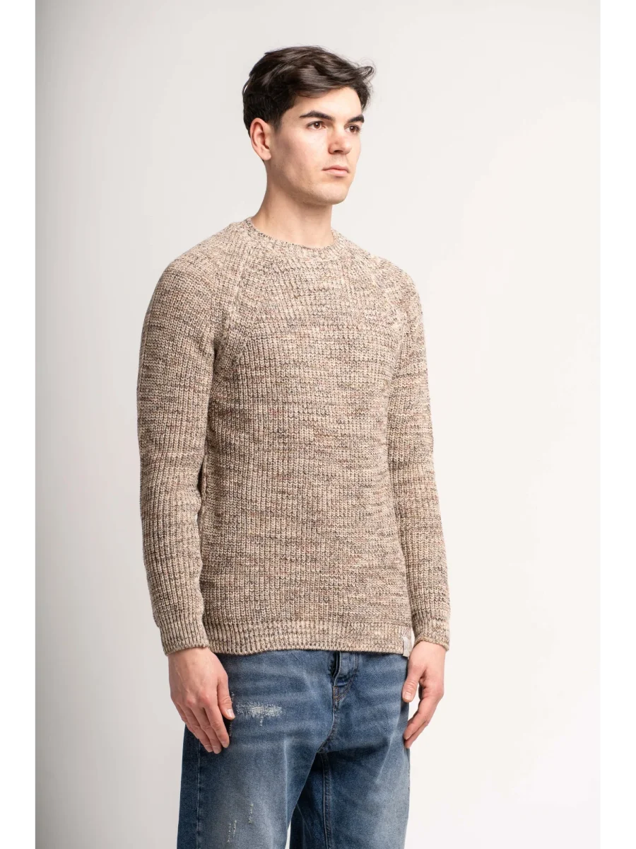 MAGLIA MELANGE COLLO INGLESE - BL.11 - immagine 3