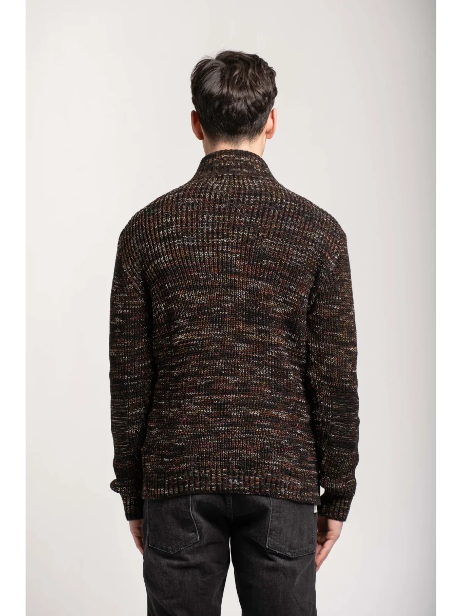 MAGLIA CON ZIP MELANGE - BL.11 - immagine 4