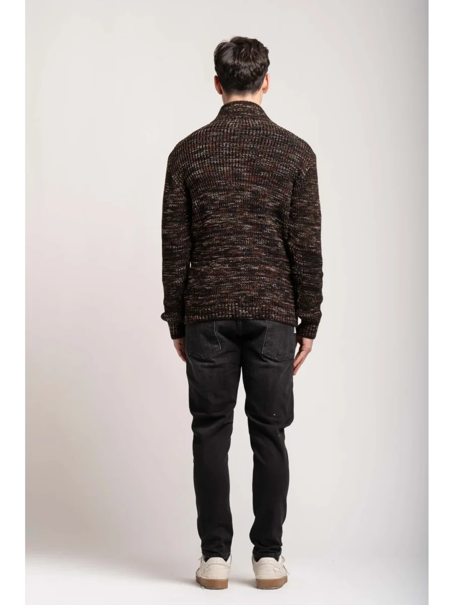 MAGLIA CON ZIP MELANGE - BL.11 - immagine 7