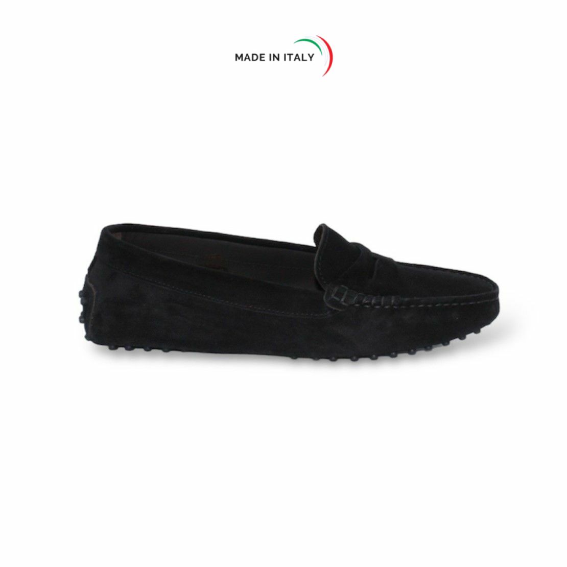 Mocassino Gommino da Donna in camoscio colore Nero - immagine 2