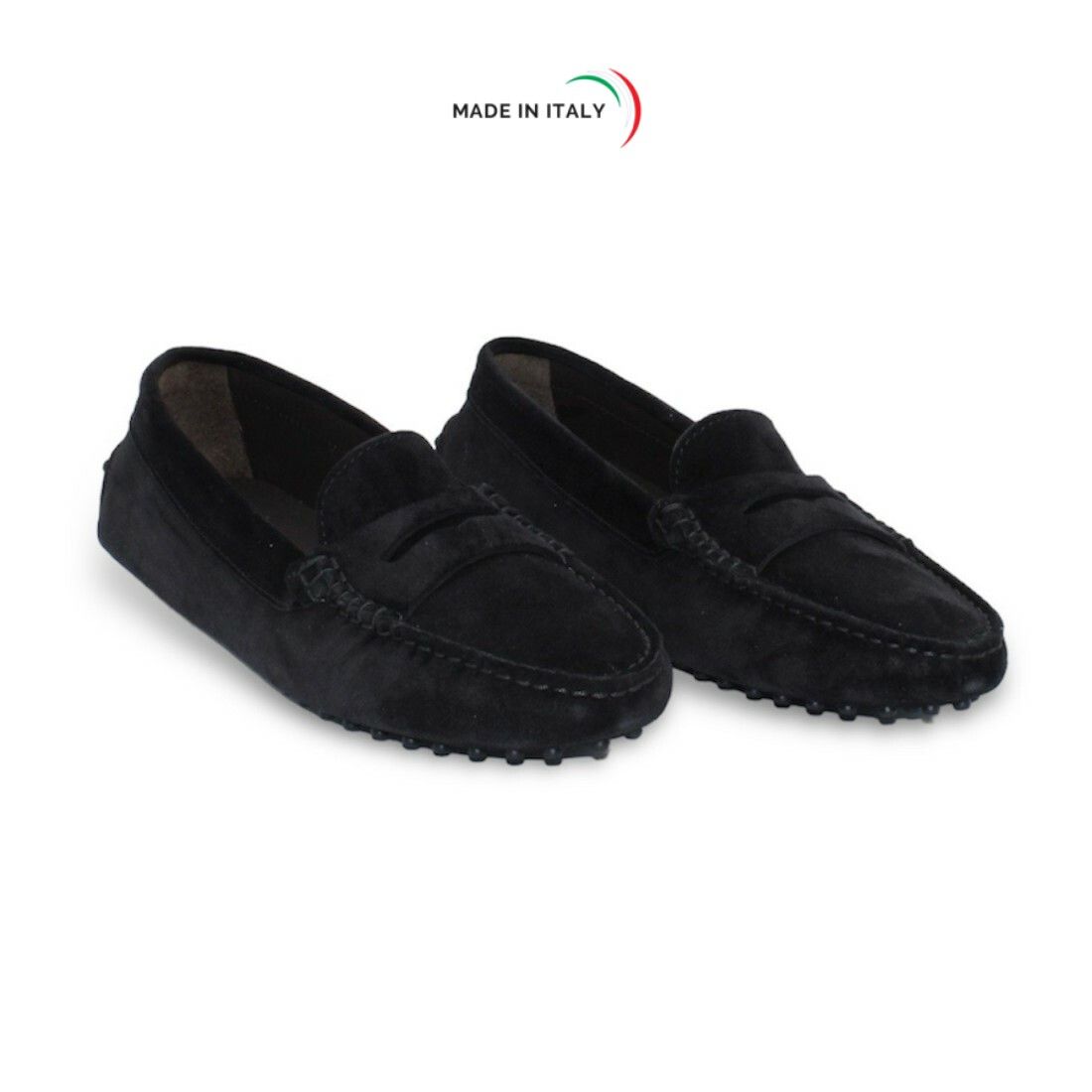 Mocassino Gommino da Donna in camoscio colore Nero - immagine 3