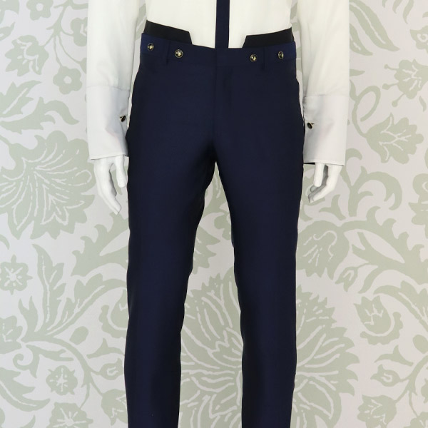Pantalone luxury da uomo smoking blu SIDNEY POITIER - immagine 2