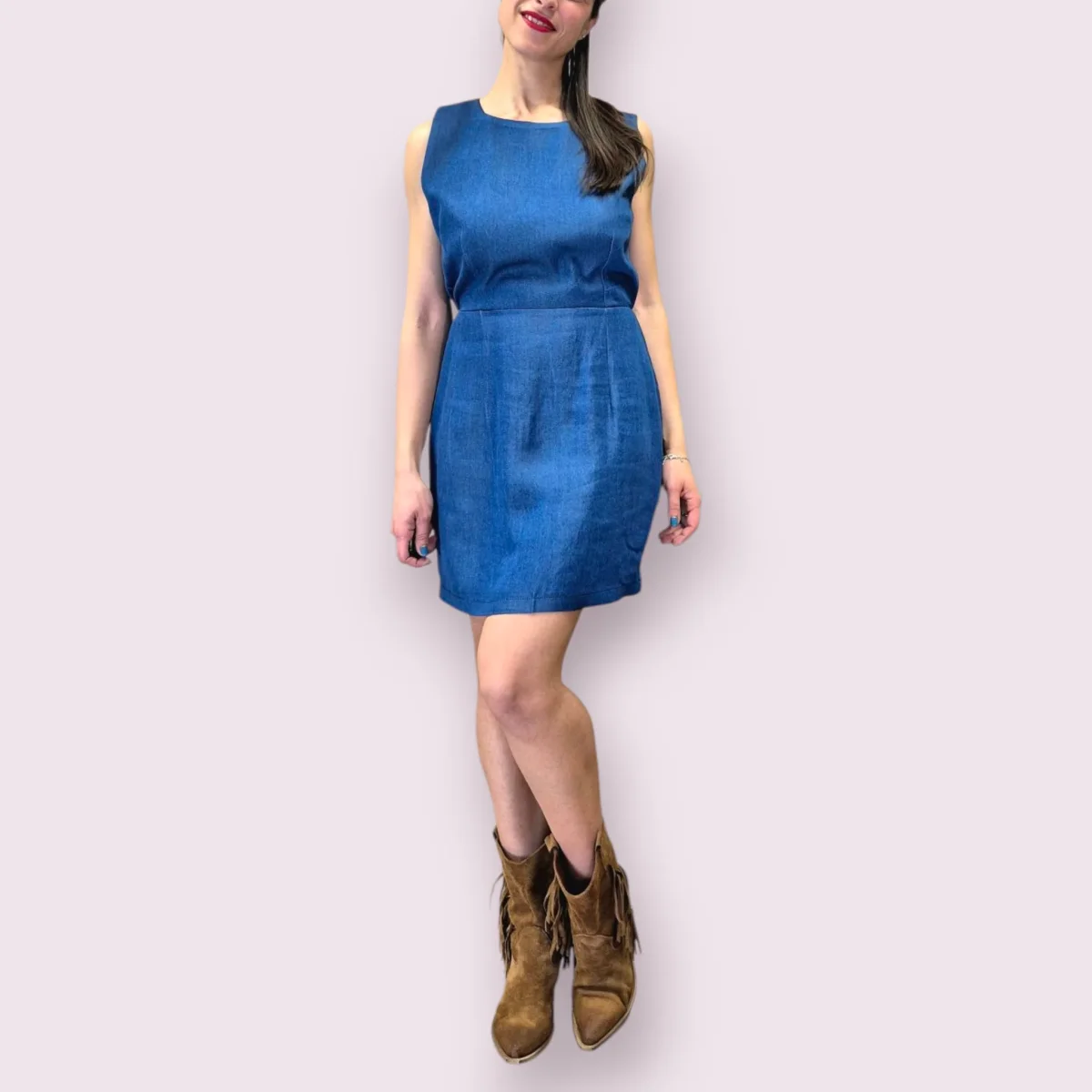 ABITO CORTO IN DENIM - TENSIONE IN - immagine 3