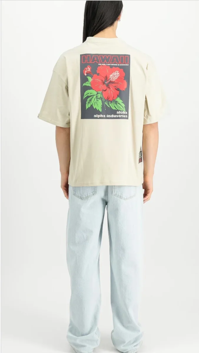 T-SHIRT ALOHA FLOWER - ALPHA - immagine 3