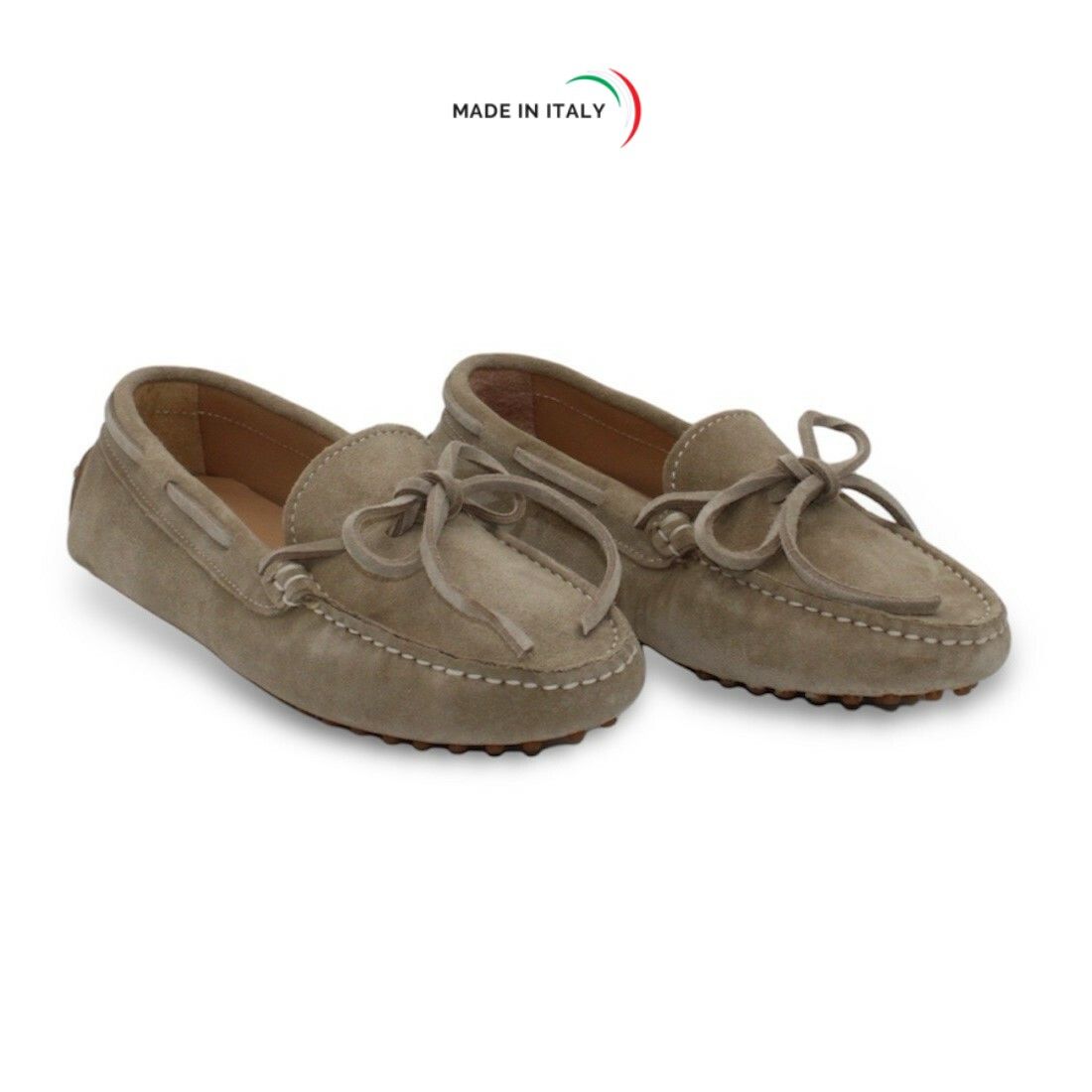 Mocassino Gommino da Donna in camoscio colore Sabbia - immagine 3