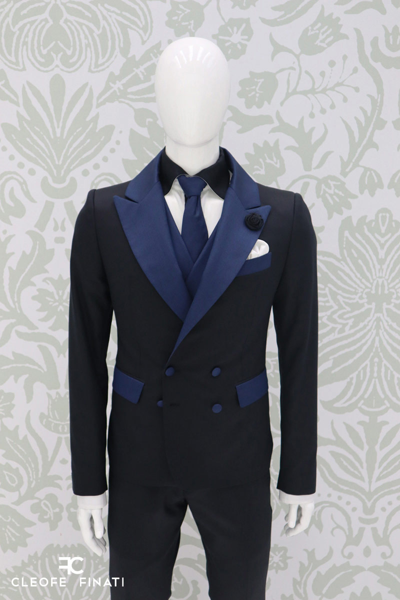 Fazzoletto bianco da uomo smoking GENE KELLY - immagine 3