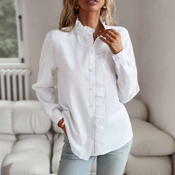 Camicia Da Donna Con Volant - immagine 3